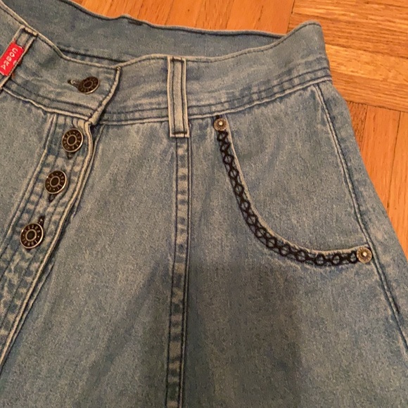 Super vintage cobra flare jean skirt - Picture 4 of 5